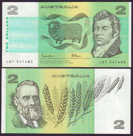 1985 Australia $2 Johnston/Fraser (EF-aUnc) L002042